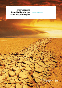 Anthropogenic Contributions to the Sahel Mega