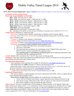 Futsal Training - Diablo Valley Futsal