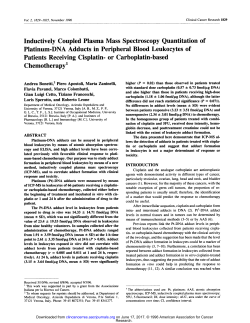 Inductively Coupled Plasma Mass Spectroscopy Quantitation of