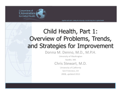 Child Health, Part 1 - Consortium of Universities for Global Health