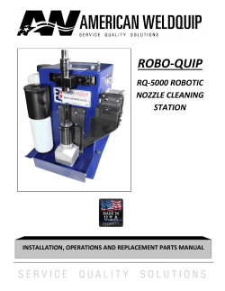 Owner`s Manual - American Weldquip