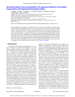 Structural study of low concentration LiCl aqueous solutions in the