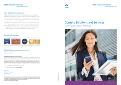 Brochure - Tata Consultancy Services