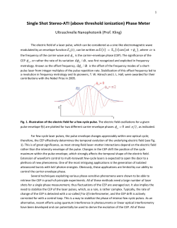 Single Shot Stereo-ATI (above threshold ionization) Phase Meter