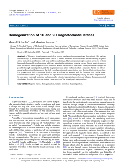 Homogenization of 1D and 2D magnetoelastic lattices