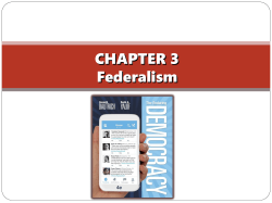 CHAPTER 3 Federalism