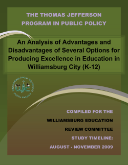 An Analysis of Advantages and Disadvantages of Several Options