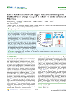 Surface Functionalization with Copper Tetraaminophthalocyanine