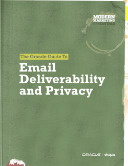 Email Deliverability and Privacy