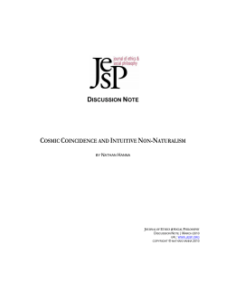 Cosmic Coincidence and Intuitive Non-Naturalism