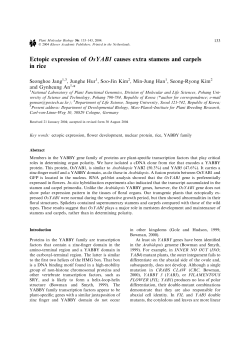 Ectopic expression of