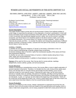 syllabus - UT College of Liberal Arts