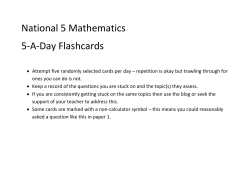 5-A-Day Flashcards