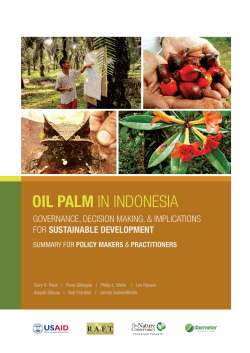 oil palm in indonesia - The Nature Conservancy