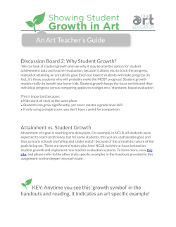 Art Teacher`s Guide to Student Growth