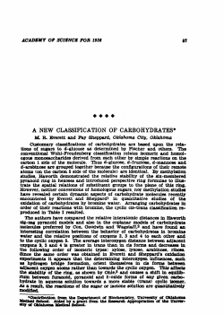 A New Classification of Carbohydrates