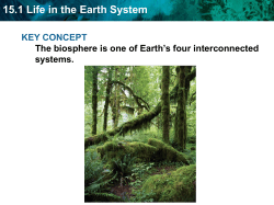 15.1 Life in the Earth System