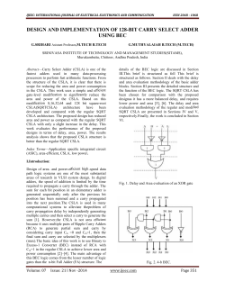 DESIGN AND IMPLEMENTATION USIN IMPLEMENTATION OF 128