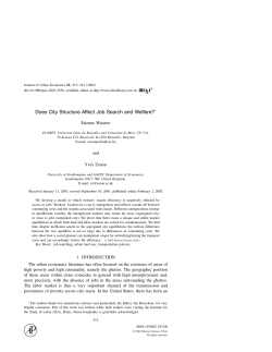 Does City Structure Affect Job Search and Welfare?