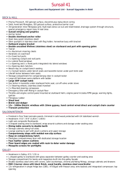 Specs Sheet - Sunsail Yacht Ownership