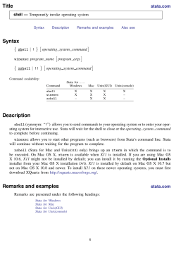 shell - Stata
