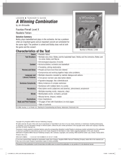 A Winning Combination - Houghton Mifflin Harcourt
