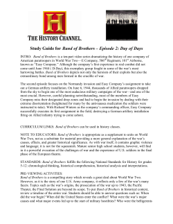 Study Guide for Band of Brothers &ndash; Episode 2