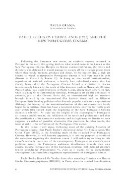 Paul Rock The Green Years (1962) and the New Portuguese Cinema