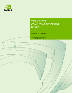 tesla c2075 computing processor board