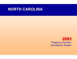 2003 NC PNSS Powerpoint Slides