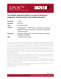 The Holistic Approach (HOLA) concept of ultrasound imaging in