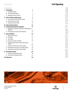 Cell Signaling Protocols and Applications Guide