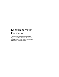 KnowledgeWorks 2015 Financial Statements