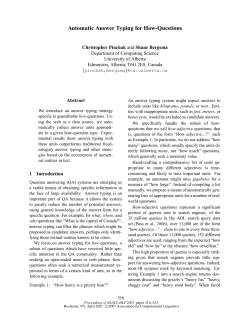 Automatic Answer Typing for How