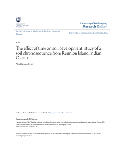 The effect of time on soil development: study of a