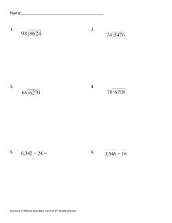 6342 &divide; 24 = 3546 &divide; 16