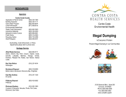 Illegal Dumping - Contra Costa Health Services