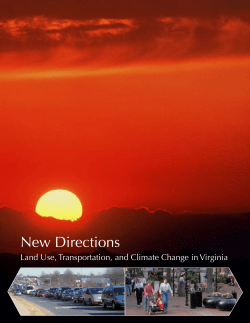 New Directions: Land Use, Transportation and Climate Change