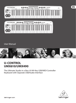 U-CONTROL UMX610/UMX490