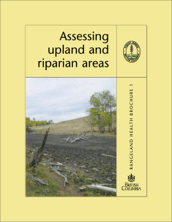 Assessing upland and riparian areas