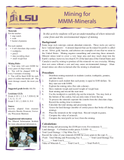 Rocks and Minerals 3 - Louisiana State University