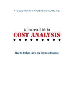 Business System Cost Analysis - c