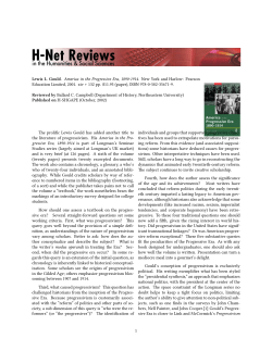 Ballard Campbell on America in the Progressive Era, 1890 - H-Net