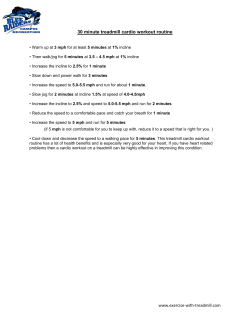 30 minute treadmill cardio workout routine