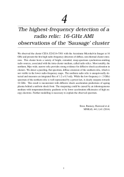 The highest-frequency detection of a radio relic: 16