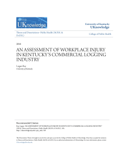 an assessment of workplace injury in kentucky`s