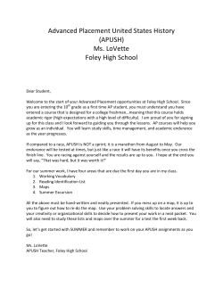 Summer Assignment Directions - Baldwin County Public Schools