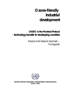 Ozone-friendly Industrial development