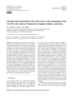 Thermal characterization of the active layer at the