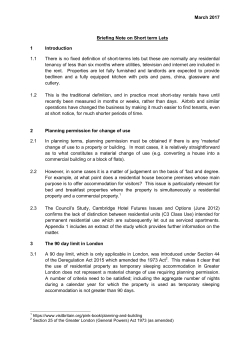Briefing Note on Short Term Lets PDF 296 KB